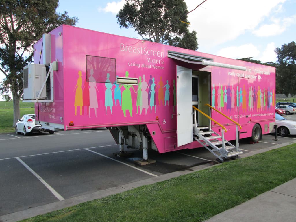 Mobile medical Breastscreen Unit