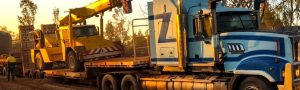 Top End Crane Trucks Loaded Road Train