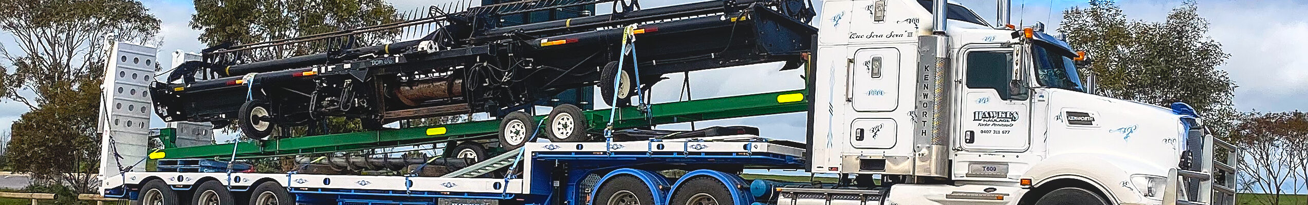 Loaded Hawke's Haulage Custom 3.5m Ultra-Low Widener