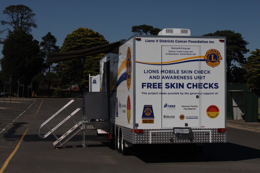 Lions Mobile Skin Check and Awareness Unit